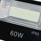 Lumen 60 Most Powerful High Lumen Outdoor 12 24 Volt Solar Panel Charging 60 Watt Led Flood Light Price