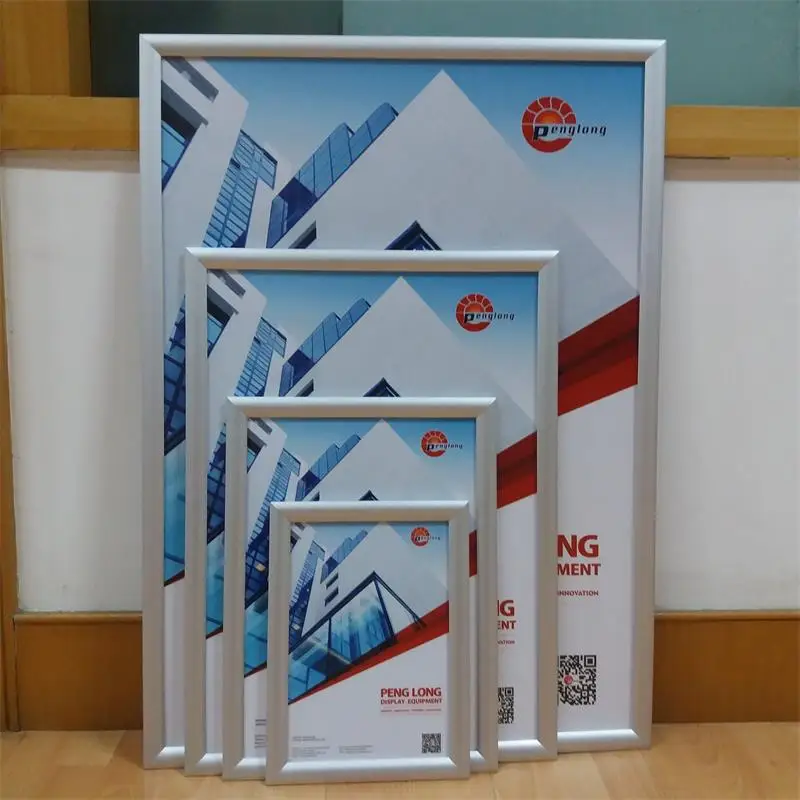 A5 A4 A3 A2 A1 A0 Aluminum Snap Frames CLICK SIGN OR POSTER HOLDER IDEAL AS MENUS & CERTIFICATES DISPLAY IN 6 SIZES A5 Black 1 Pcs Only