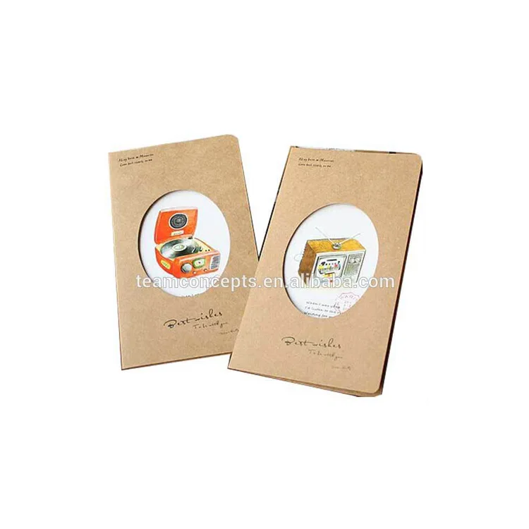 cheap kraft paper gift card birthday greeting card