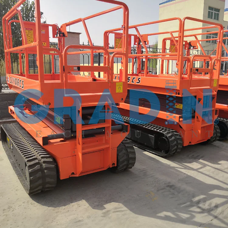 10m Hydraulic Electric Manlift Aerial Working Platform Mini Mobile