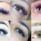 Eyelash Eyelashes Eyelashes Colored New Super Soft Rainbow Color Eyelash Extension Colorful Eyelashes