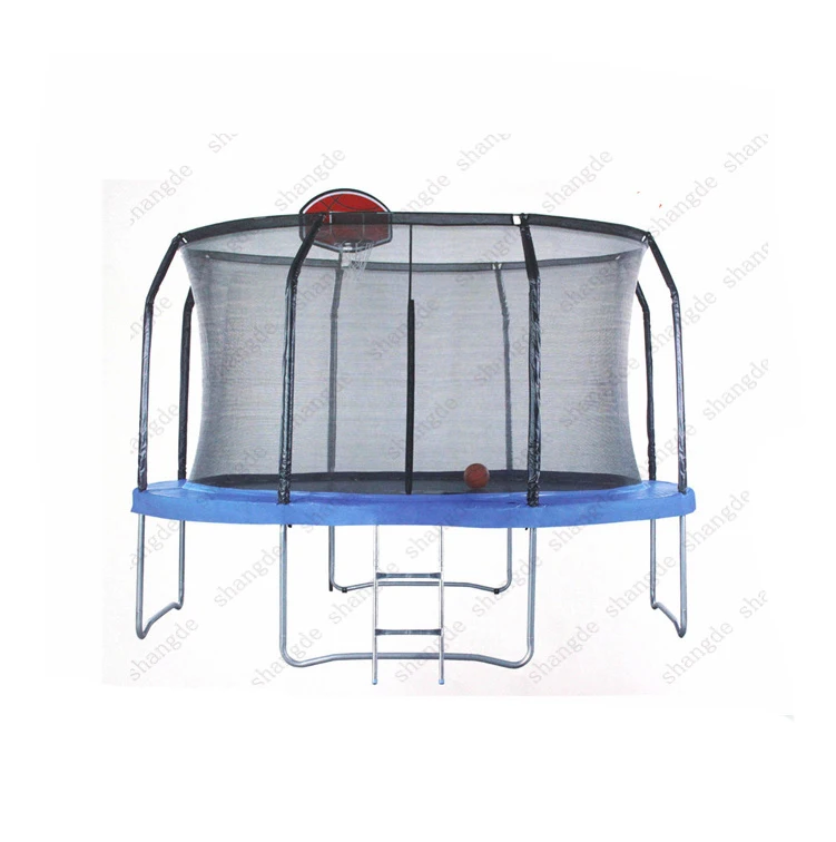 Details about   Trampoline for kids 2in1 Large Pool Playpen Safety Net Spring Cover Zipped Doors 