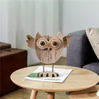 Wooden Wholesale Custom Handcrafted Wooden Driftwood Owl Art Home Decor Wood Gift