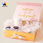 Shipping Box Eco Friendly Custom Design Logo Folding Carton Bridesmaid Gift Box Wedding Favors Magnetic Closure Paper Gift Box Packaging