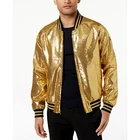 Mens Jacket Men Men Mens Clothing Gold Sequin Bomber Jacket Men