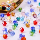 Faceted Beads Bead Wholesale Plated Colors Glass Loose Crystal Faceted Bicone Beads For Jewelry Making Bead