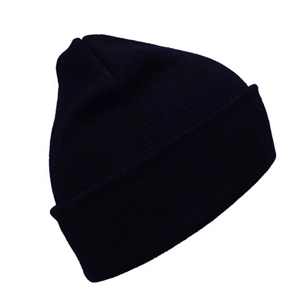 Black Plain Winter Acrylic Toque Warmly 