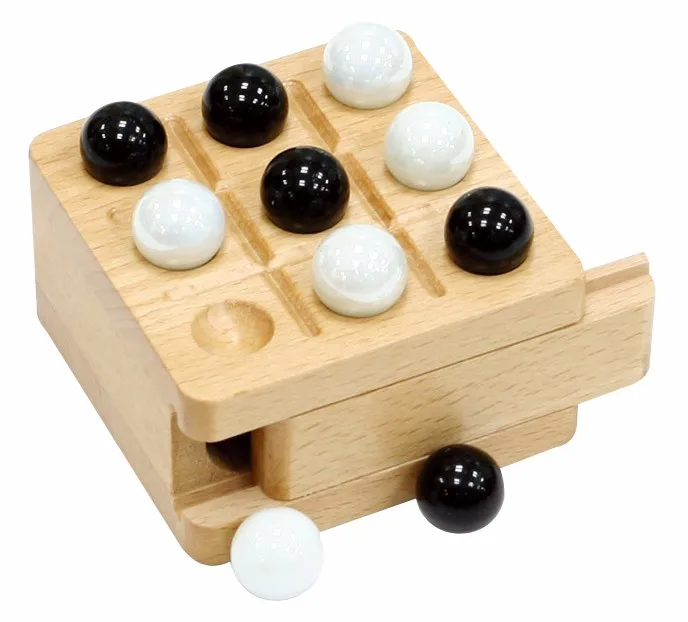 Mini Wooden Tic Tac Toe table game