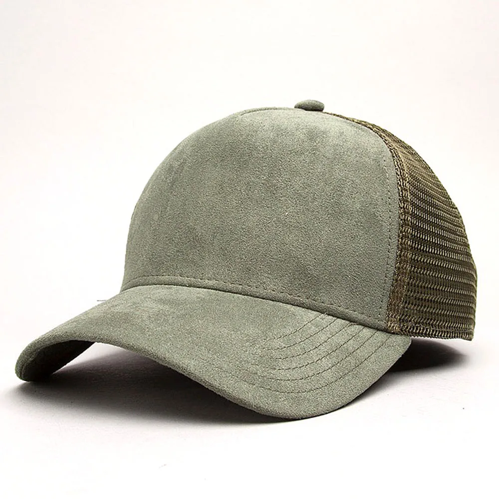 suede mesh hat