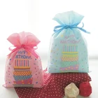 Gift Birthday Party Gift Bag Wholesale Cheap Custom Small Happy Birthday Party Non Woven Gift Bags For Kids