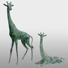 Brass Casting Custom Made Large Metal Brass Giraffe Sculptures For High Quality