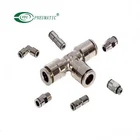 Fitting Straight Pneumatic Fittings Brass Tee Straight Union Pneumatic Fitting