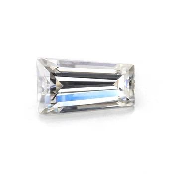Wholesale Gemstones Lab Grown Diamond Baguette Cut Baguette White Clear D E F Color Moissanite Jewellery Online