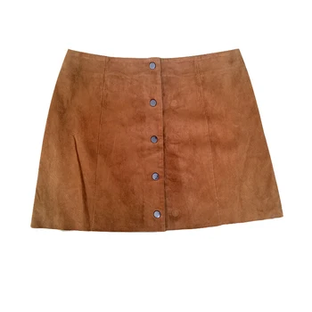 Excellent quality low price tight mature woman leather skirt