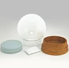 Ornament Manufacturer Wooden Base Glass Snow Ball Desktop Ornament