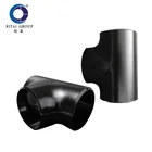 1/2" Reducer Pipe Fitting 1/2" - 60" Equal Tee Reducing Tee Carbon Steel Pipe Fittings For Connection