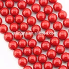 Shell Beads For Jewelry Nice Red Color #236 Shell Pearl Loose Beads For Jewelry Making