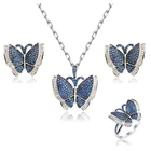 Jewelry 925 Silver Set Fashion Butterfly Jewelry Women 925 Sterling Silver Jewelry Set Turkish Jewelry