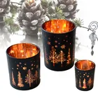 Glass Candle Glass Candle Decoration Decoration Christmas Gifts Glass Candle Container For Christmas