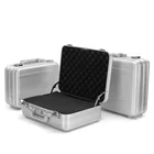 Case Aluminum Silver Briefcase Hard Silver Integral Die-Casting Aluminum Briefcase