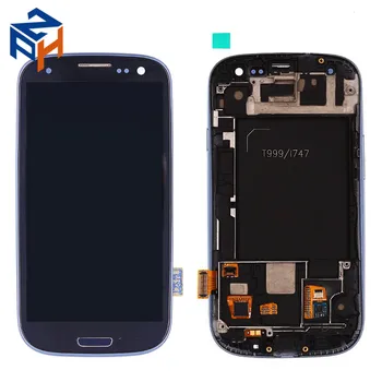 For Samsung Galaxy S3 I9300 LCD Touch Screen With Frame, LCD For Samsung S3