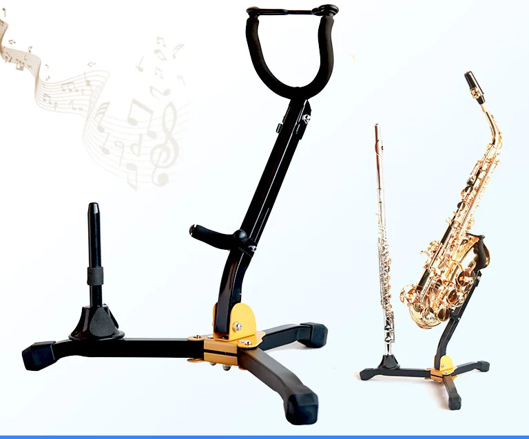 Ammoon trípode soporte soporte plegable para oboe clarinete flauta Sax Instrumento de viento 