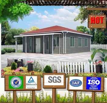 Prebuilt fashion and new type low cost 80m2 prefab house plan