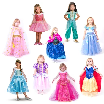 Factory Price Custom Children Princess Costume kids costume princess dresses costumes