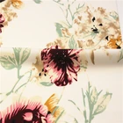 Floral Fabric Moss Crepe High Quality Custom Design Polyester Floral Print Spandex Moss Crepe Fabric Price Per Meter
