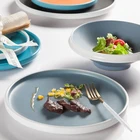 Ceramic Ceramic Colorful Ceramic Plate Handmade Colored Stone Ceramic Plate For Dessert
