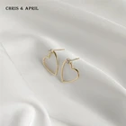 Heart Earrings S925 Silver Gold Plated Design Thread Heart Shape Earrings
