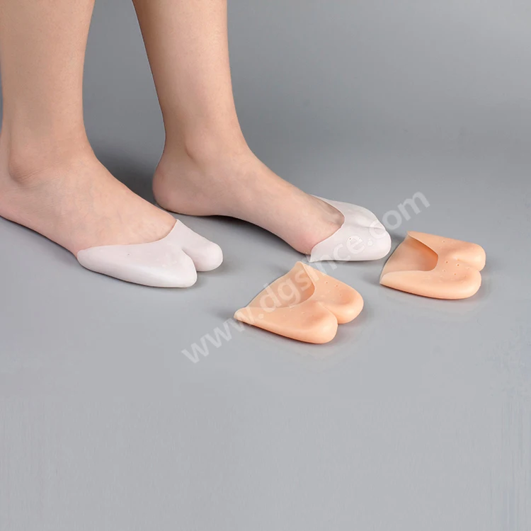 Par de almohadillas de zapatos de ballet de vendedor de Reino Unido del Dedo del Pie Tapa Protector de cojín de silicona suave de danza