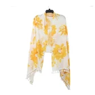 Scarf Designer Print Scarf Lady's Floral Polyester Custom Jacquard Printed Scarf
