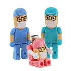 Usb Flash Drive Cartoon Robot Medical USB Flash Drive Doctor Type Pendrive With Custom Logo