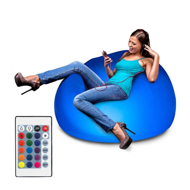 light up led inflatable chair