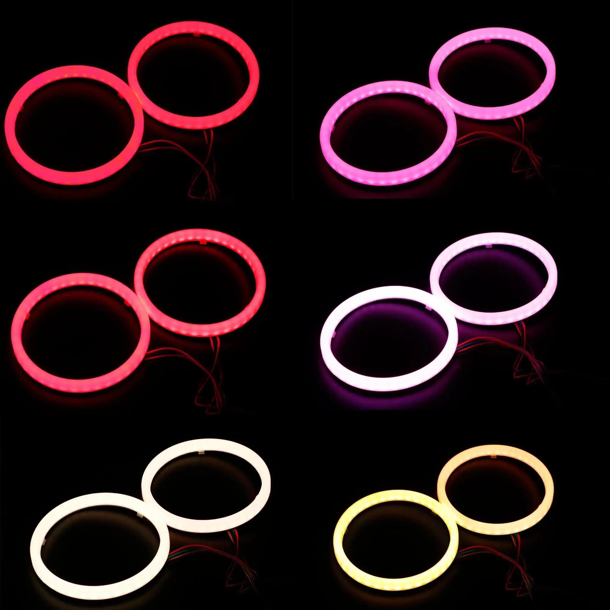 5050smd Led Flash Angel Eyes Halo Ring Light Rgb Car Angle Eyes For All