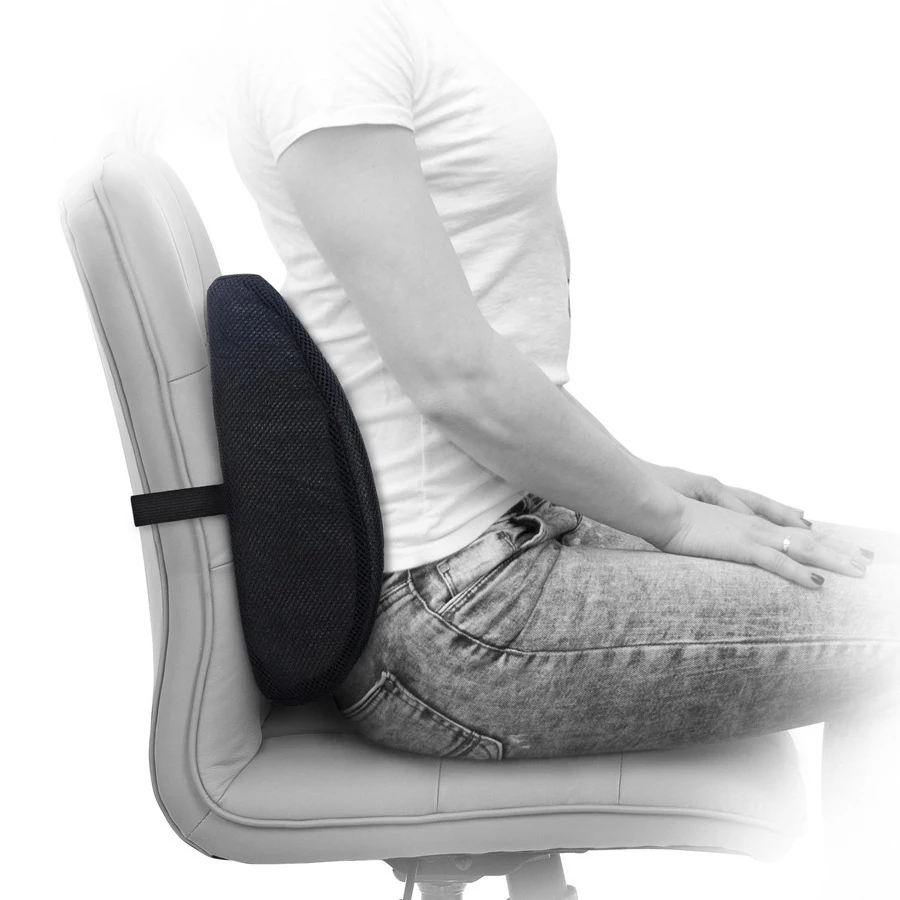 OPTP Thoracic Lumbar Back Support - Soft Cushion for Improved Sitting  Posture and Upper/Lower Back Pain Relief for Desk Chairs