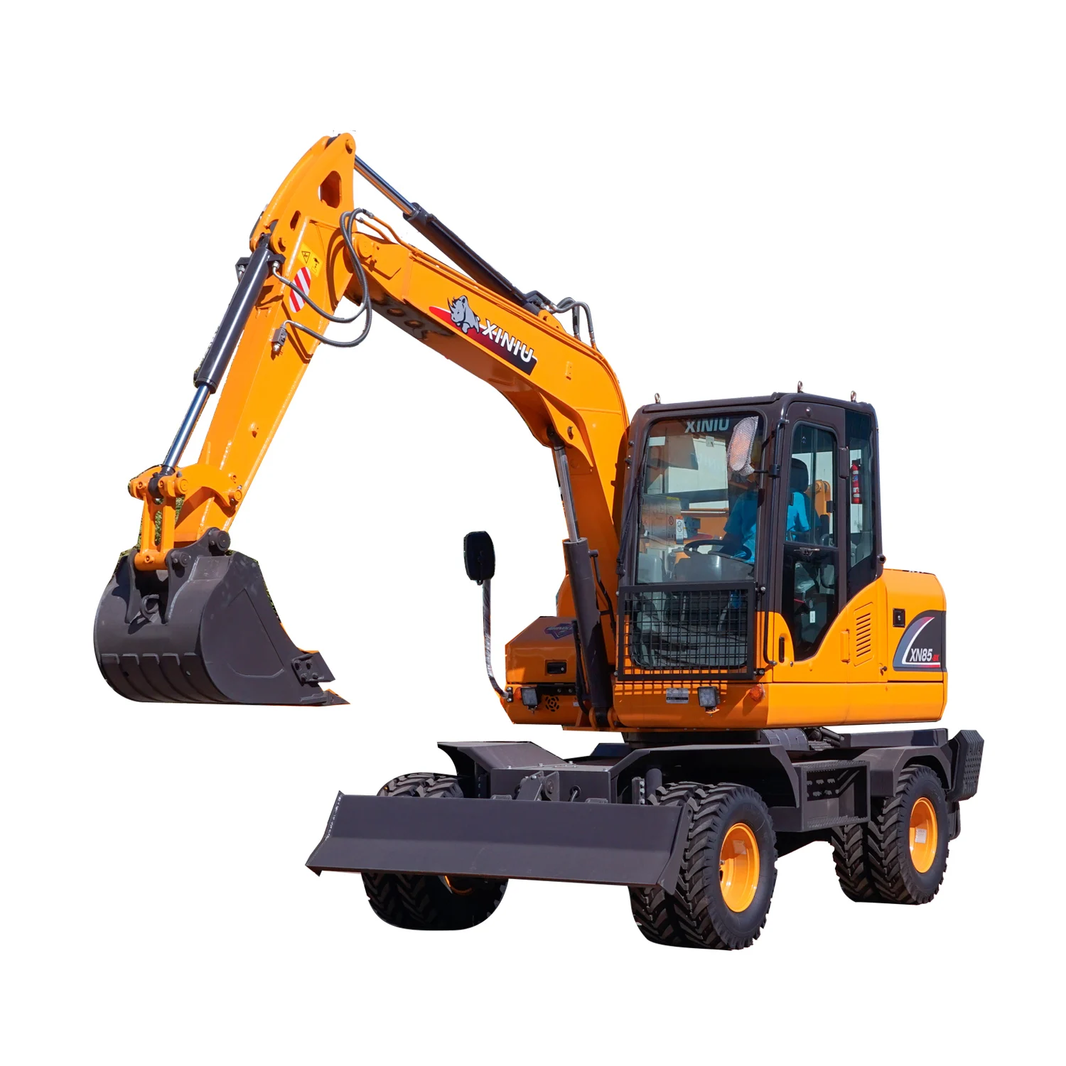 Ton Wheel Excavator Xiniu Mini Excavator With Wood Grabber Buy