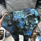 Natural Wholesale Large Top Quality Pretty Natural Polished Labradorite Stone With Blue Flash