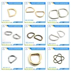 Leather Strap For Custom Leather Bag Strap Adjustable Light Gold Metal Open D Ring Buckle Colorful D Ring For Bag Strap