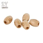 Beads Wood Engraved Pattern Wooden Beads For Wholesale
