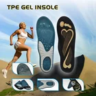 Custom Elastic TPE Gel Sport Shoe Insole Printing Designs Gel Insole