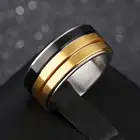 Gold Ring Rings Gold Black Stainless Steel Ring Blank Stainless Steel Wedding Jewelry Rings