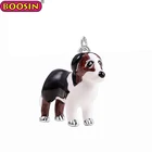 Charm Silver Enamel Pendant Custom Made 3D Enamel Collie Dog Pendant Charm Silver Dog Pendant