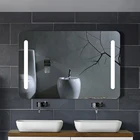 FAAO Fashion Wall Art Deco Chrome Makeup Station With Lights And Mirror