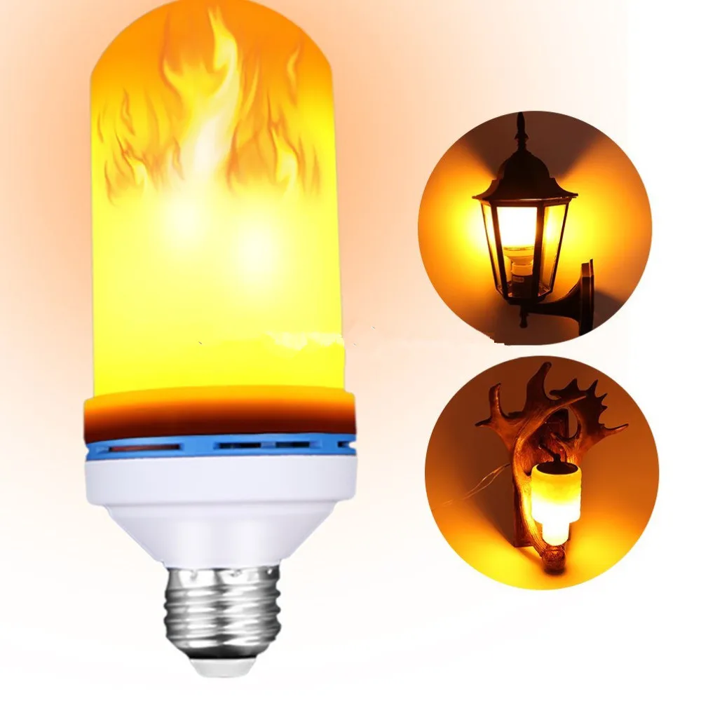 Hot Sell E27 E26 E14 B22 Electric Artificial Fake Led Flame Bulb Light - Buy 4w Led Flame Bulb Light,Like A Fire Burning Effect Led Flame Light,Cheap Led Bulb Light