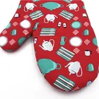 Promotional Gift Items Foldable Funny Cotton Silicone Oven Mitts Kitchen Promotional Gift Items