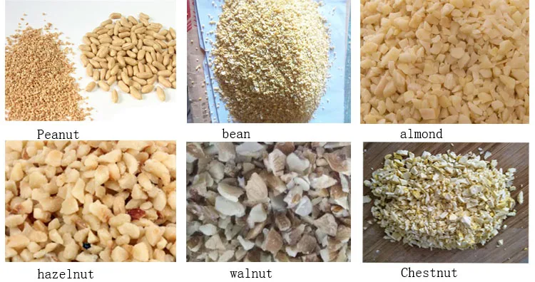Dicing Machinery Walnut Crusher Pistachio Crushing Almonds Bean Cutter Chopper Cashew Nuts Peanut Chopping Cutting Machine manufacture