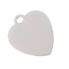 Pendant Blank Pendants Stainless Steel Blank Heart Charm Pendant