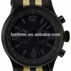 Fabric Watch Military Watches Military Army Pilot Fabric Strap Sports Men Watch Black